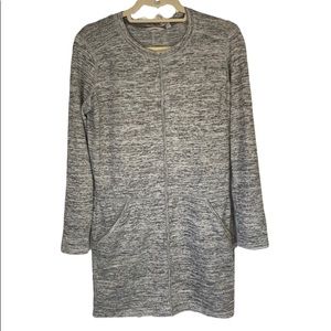 Athleta Long Sleeve Knit Dress in Heathered Grey Casual Size Small
